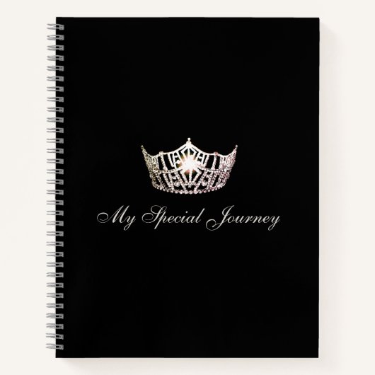 Miss America Silver Crown Custom Journal-Notebook Notizblock (Vorderseite)