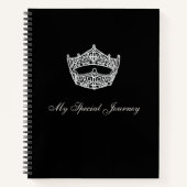Miss America Silver Crown Custom Journal-Notebook Notizblock (Vorderseite)