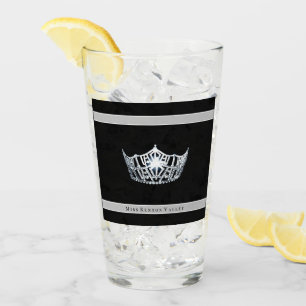 Miss America Silver Crown & Individuelle Name Glas