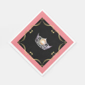 Miss America Silver Crown Luncheon Paper Napkin Serviette (Ecke)