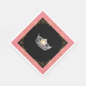 Miss America Silver Crown Luncheon Paper Napkin Serviette (Ecke)