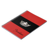 Miss America Silver Crown Notebook-Individuelle Na Notizblock (Linke Seite)