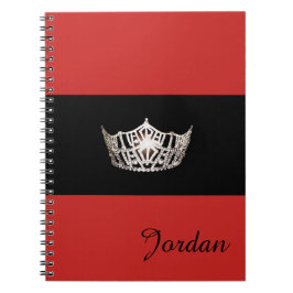 Miss America Silver Crown Notebook-Individuelle Na Notizblock