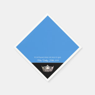 Miss America Silver Crown Paper Napkins Serviette