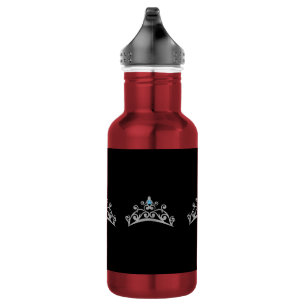 Miss America Silver Crown Pexagon Water Flasche Trinkflasche