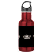 Miss America Silver Crown Pexagon Water Flasche Trinkflasche (Vorderseite)