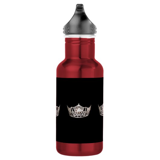 Miss America Silver Crown Pexagon Water Flasche Trinkflasche (Rechts)