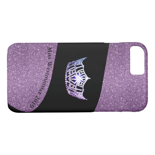 Miss America Silver Crown Phone Cases Custom (Rückseite (Horizontal))
