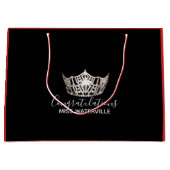 Miss America Silver Crown Red Geschenktasche Groß Große Geschenktüte (Vorderseite)