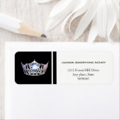 Miss America Silver Crown Rücksendeadressen-Aufkle (Insitu)