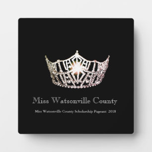 Miss America Silver Crown Titleholder Plaque Fotoplatte