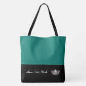 Miss America Silver Crown Tote Bag Large Bahama Tasche (Rückseite)