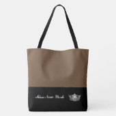 Miss America Silver Crown Tote Bag Large Brownie Tasche (Rückseite)