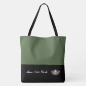 Miss America Silver Crown Tote Bag Large Cactus Tasche (Rückseite)