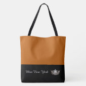 Miss America Silver Crown Tote Bag Large Pumpkin Tasche (Rückseite)