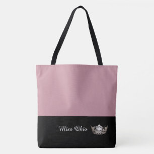 Miss America Silver Crown Tote Bag LRGE Mauve Tasche