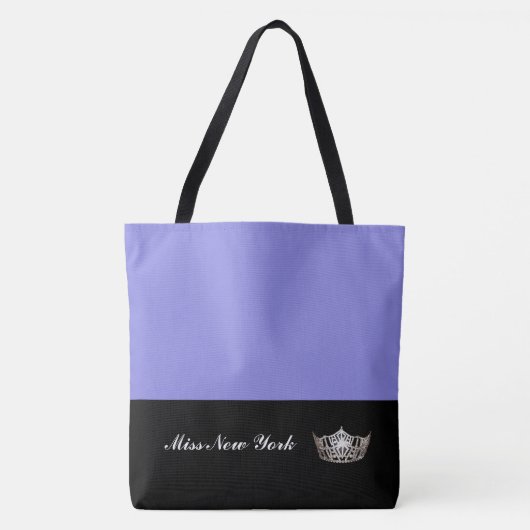 Miss America Silver Crown Tote Beutel Große Lavend Tasche (Vorderseite)