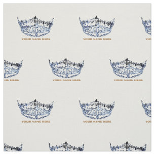 Miss America Stil Crown Custom Fabric Stoff
