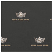 Miss America Stil Crown Custom Fabric Stoff (Nahaufnahme)