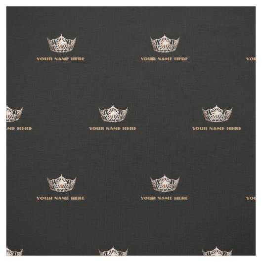 Miss America Stil Crown Custom Fabric Stoff (Muster)