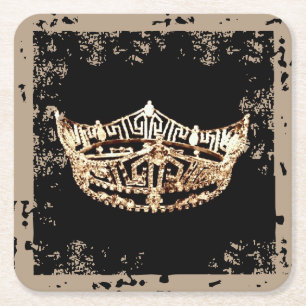 Miss America Stil Crown Scruffed Untersetzer