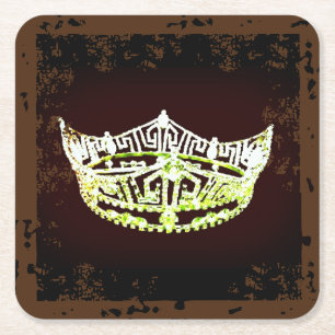 Miss America Stil Crown Scruffed Untersetzer