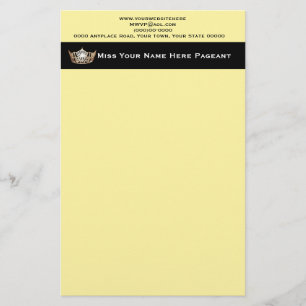 Miss America Stil Custom Letterhead Briefpapier