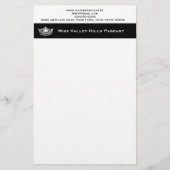 Miss America Stil Custom Letterhead Briefpapier (Vorderseite)