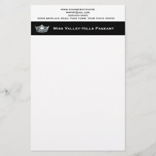 Miss America Stil Custom Letterhead Briefpapier