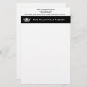 Miss America Stil Custom Letterhead Briefpapier (Vorne/Hinten)