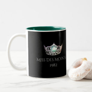Miss America Stil Custom Name Silberkrone Tasse