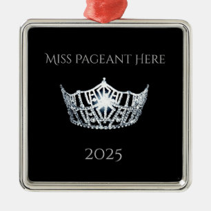 Miss America Stil Kronen Weihnachtsbaumschmuck Ornament Aus Metall