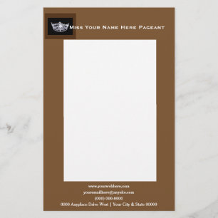 Miss America Stil kühne Boxes Letterhead Briefpapier
