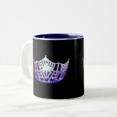 Miss America Stil Lila Crown Tasse (Vorderseite Links)