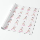 Miss America style Bear Crop Papier Geschenkpapier (Ungerollt)