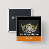 Miss America Style beurteilt das benutzerdefiniert Button (Vorne & Hinten)