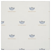 Miss America Style Blue Crown Custom Fabric Stoff (Muster)