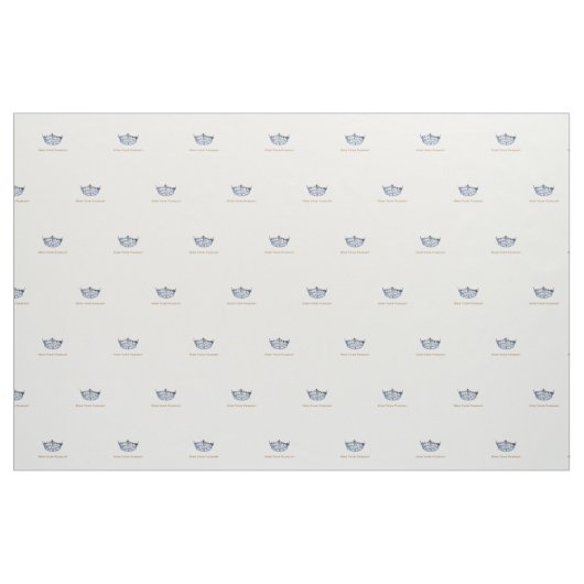 Miss America Style Blue Crown Custom Fabric Stoff (Fat Quarter (45,7 x 55,9 cm))