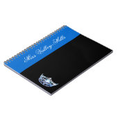 Miss America style Blue Crown Notebook Notizblock (Linke Seite)