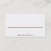 Miss America style Brown-Gold Crown Business Cards Visitenkarte (Rückseite)