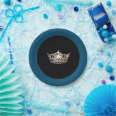 Miss America style Champagne Crown 7" Paper Teller (Party)