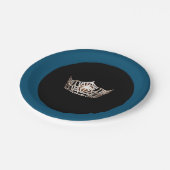 Miss America style Champagne Crown 7" Paper Teller (Schrägansicht)