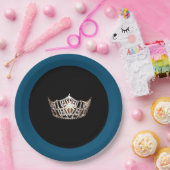 Miss America style Champagne Crown 9" Paper Teller (Party)