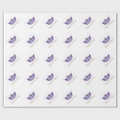 Miss America style Crosbrechpapier Geschenkpapier (Flach)