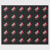 Miss America style Crosbrechpapier Geschenkpapier (Flach)