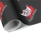 Miss America style Crosbrechpapier Geschenkpapier (Rolleneckpunkt)