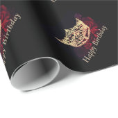 Miss America style Crosbrechpapier Geschenkpapier (Rolleneckpunkt)