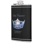 Miss America Style Crown Flask Individuelle Name Flachmann (Links)