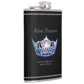 Miss America Style Crown Flask Individuelle Name Flachmann (Rechts)