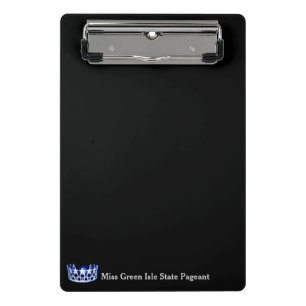 Miss America Style Crown Mini Clipboard Klemmbrett